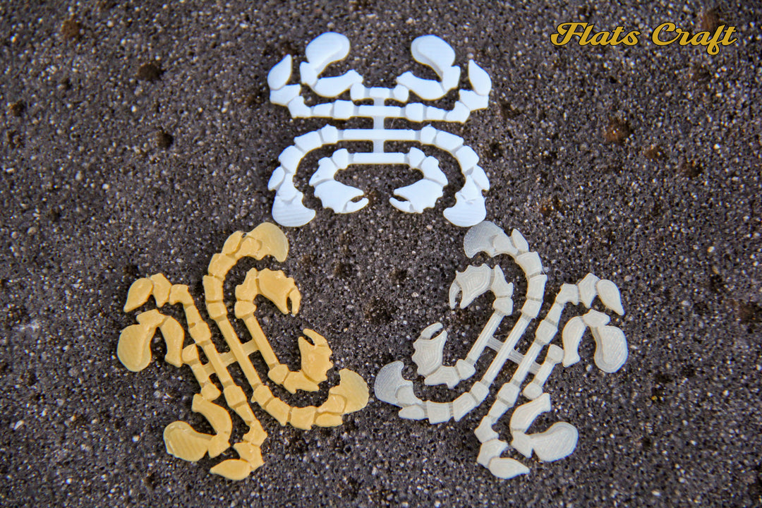 Flats Craft Moon Crabs - White - Sportinglife Turangi